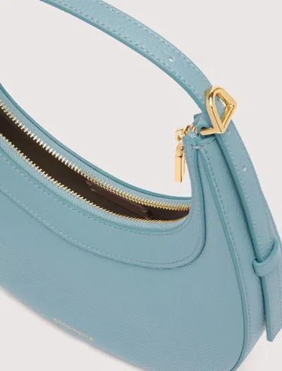 Coccinelle Zip-fastening Leather Shoulder Bag In Blue