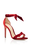 Alexandre Birman Clarita Bow-embellished Suede Sandals In Red