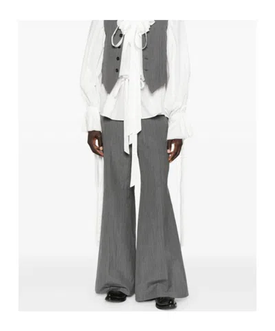 Ann Demeulemeester Belt Loop Casual Pants In Gold