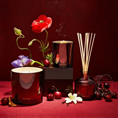 Apotheke Bitter Cherry Scented Candle (limited Edition) In Transparent