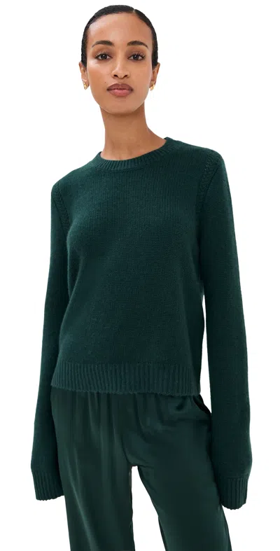 Sablyn Noa Shunken Crewneck Sweater Sacramento In Green