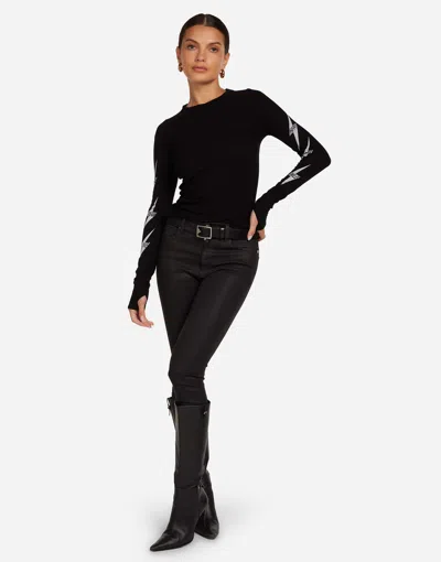 Lauren Moshi Mckinley Bolt Affirmations In Black