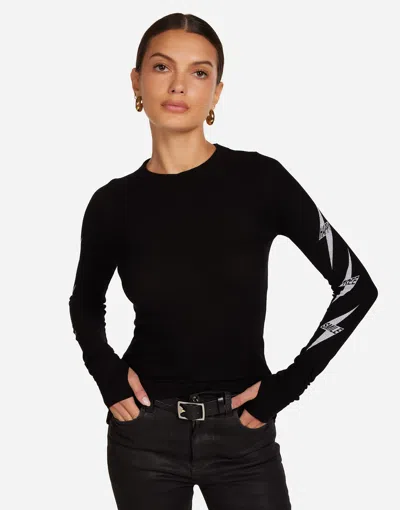 Lauren Moshi Mckinley Bolt Affirmations In Black
