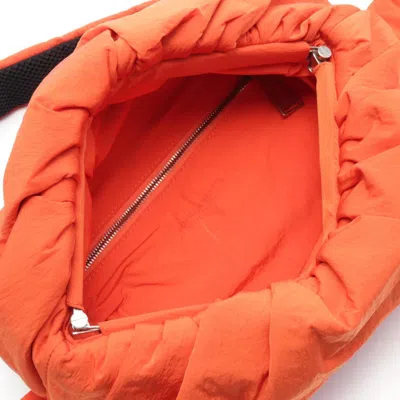 Pre-owned Bottega Veneta Orange Nylon Fanny Pack Sling Bag ()