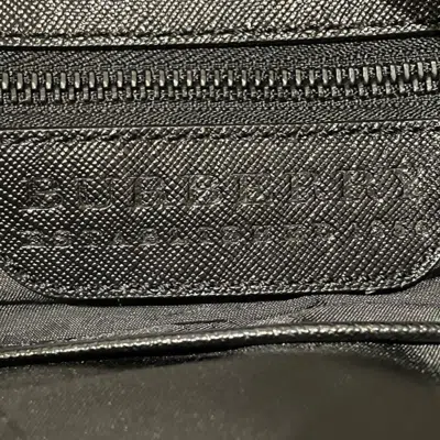 Pre-owned Burberry Black Canvas Leather Shoulder Bag ()