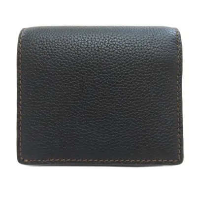 Pre-owned Burberry Black Leather Wallet (bi-fold) ()