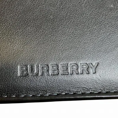 Pre-owned Burberry Charcoal Gray Cotton Elastane Wallet (bi-fold) ()