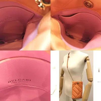 Pre-owned Bvlgari Orange Leather Shoulder Bag ()