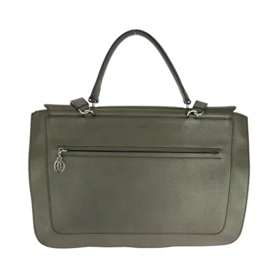 Pre-owned Cartier Brown Leather Handbag Shoulder Bag ()