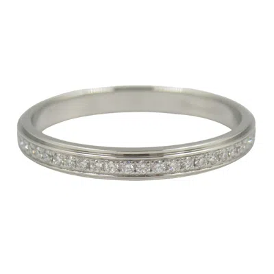 Pre-owned Cartier Clear Platinum Platinum 950 Band Ring ()