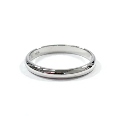 Pre-owned Cartier Silver Platinum 950 Band Ring ()