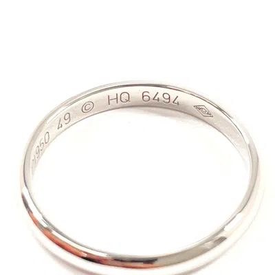 Pre-owned Cartier Silver Platinum 950 Band Ring ()