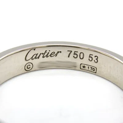 Pre-owned Cartier White Gold White Gold (18k) Band Ring ()
