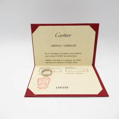 Pre-owned Cartier White Gold White Gold (18k) Band Ring ()