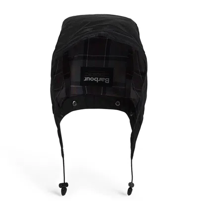 Barbour Waxed Cotton Hood In Black