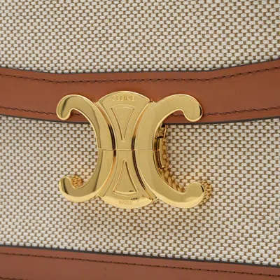Pre-owned Celine Canvas Leather Shoulder Bag ()