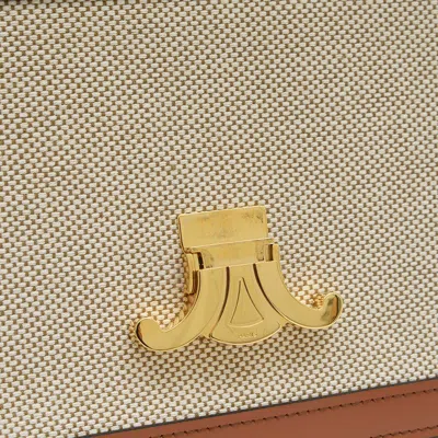 Pre-owned Celine Canvas Leather Shoulder Bag ()