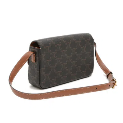 Pre-owned Celine Canvas Leather Shoulder Bag ()