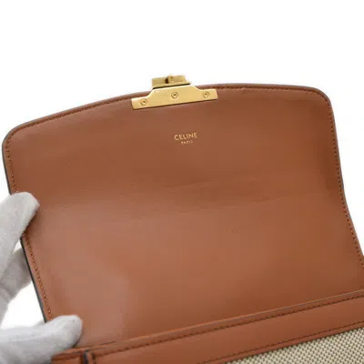 Pre-owned Celine Canvas Leather Shoulder Bag ()