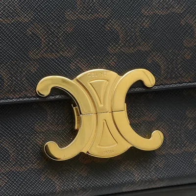Pre-owned Celine Canvas Leather Shoulder Bag ()