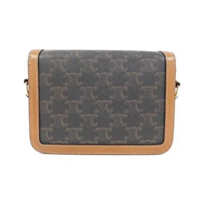Pre-owned Celine Gold Leather Shoulder Bag ()