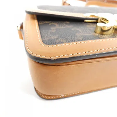 Pre-owned Celine Gold Leather Shoulder Bag ()