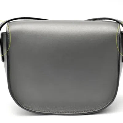 Pre-owned Celine Gray Leather Shoulder Bag ()