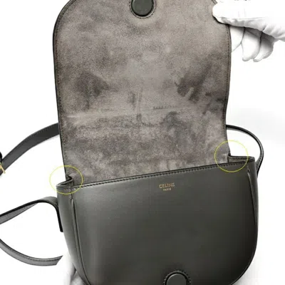 Pre-owned Celine Gray Leather Shoulder Bag ()