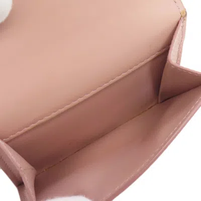 Pre-owned Celine Pink Leather Wallet (tri-fold) ()