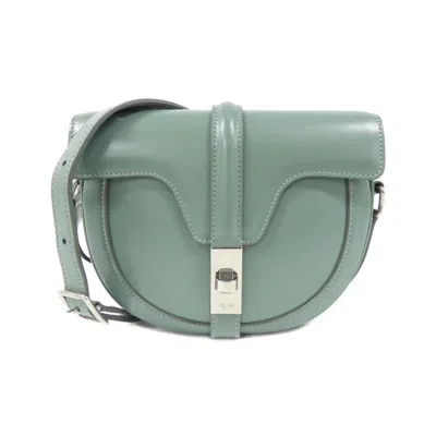Pre-owned Celine Silver Leather Shoulder Bag ()