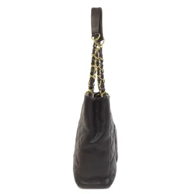 Pre-owned Chanel Black Leather Tote Bag ()