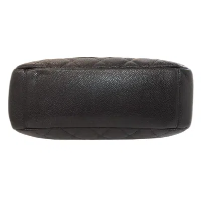 Pre-owned Chanel Black Leather Tote Bag ()