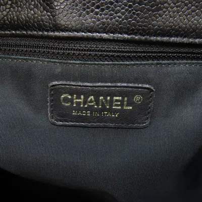 Pre-owned Chanel Black Leather Tote Bag ()