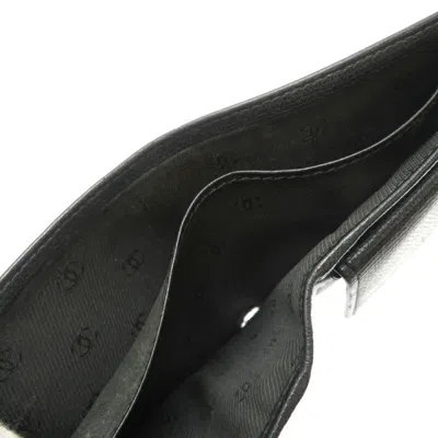 Pre-owned Chanel Black Leather Wallet (bi-fold) ()