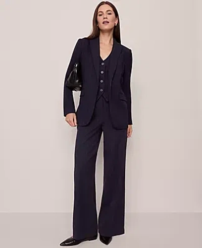 Ann Taylor The Perfect Wide-leg Pant In Blue