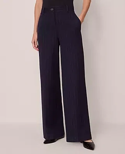 Ann Taylor The Perfect Wide-leg Pant In Blue