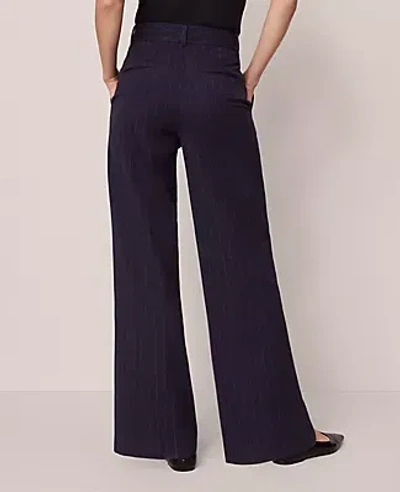 Ann Taylor The Perfect Wide-leg Pant In Blue