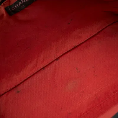 Pre-owned Chanel Black White Nylon Handbag Tote Bag ()