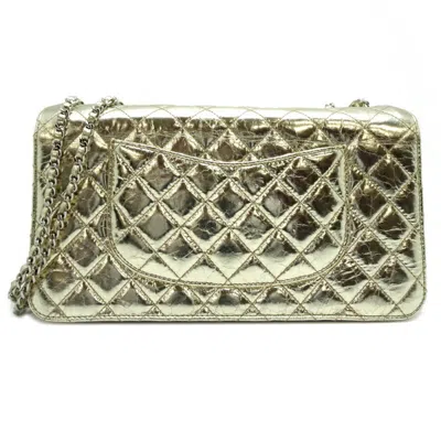 Pre-owned Chanel Metallic Gold Leather Shoulder Bag ()