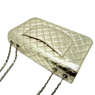 Pre-owned Chanel Metallic Gold Leather Shoulder Bag ()