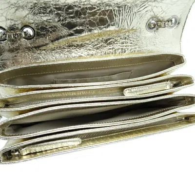 Pre-owned Chanel Metallic Gold Leather Shoulder Bag ()