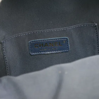 Pre-owned Chanel Navy Tweed Backpack ()