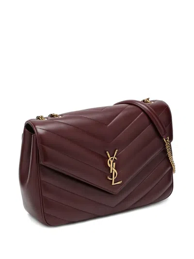 Saint Laurent Large Flip Shoulder Bag In Red