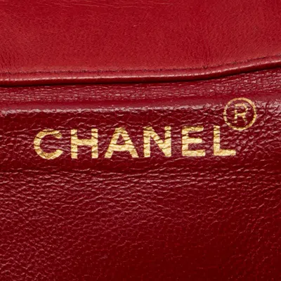 Pre-owned Chanel Red Color Leather Backpack ()