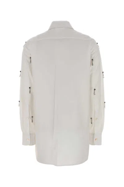 Stella Mccartney White Poplin Shirt In Neutral