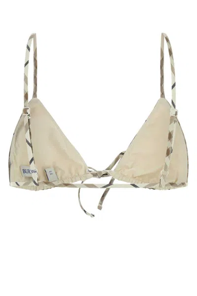 Burberry Triangle Bikini Top Adjustable Straps In Gold