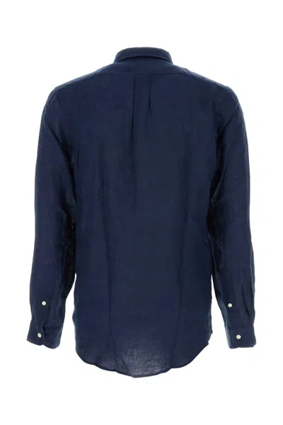 Polo Ralph Lauren Stretch Cotton Shirt In Gold