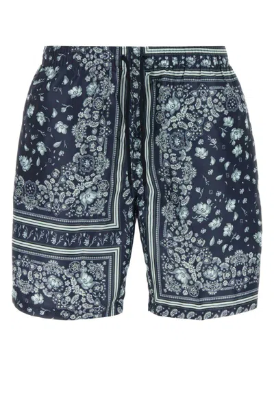 Fendi Bandana Print Swimsuit With Elastic Waistband In Black