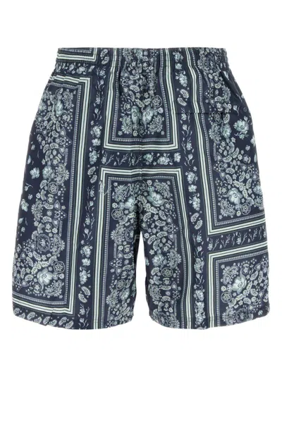 Fendi Bandana Print Swimsuit With Elastic Waistband In Black