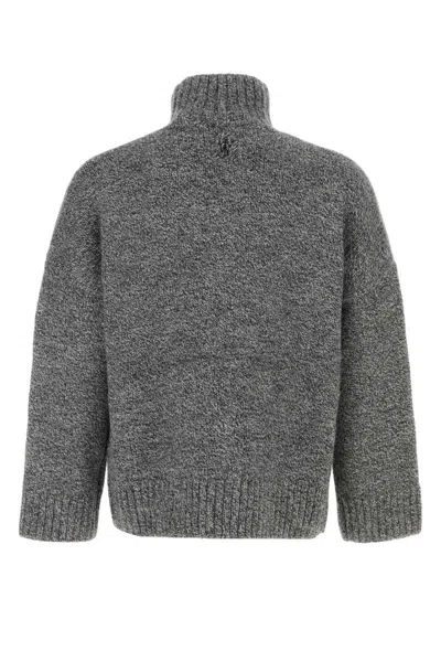 Jw Anderson J. W. Anderson Leather Patch Pocket Jumper In Gray